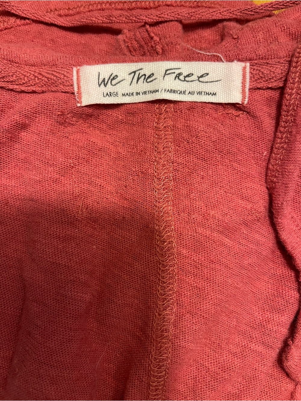 We The Free Women's Rust Red V-Neck Short Sleeve Top - Picture 10 of 10